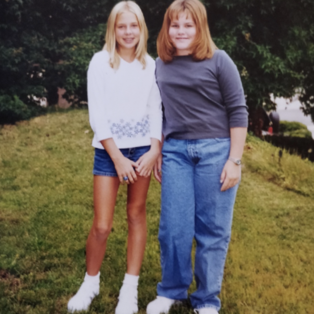 My "Why" For Becoming a Registered Dietitian.Jenna Tarver and Andrea Marincovich in 6th grade