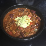 Low-Carb Chili With a Dollop of Fresh Avocado