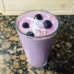 Creamy Blueberry And Raspberry Protein Smoothie