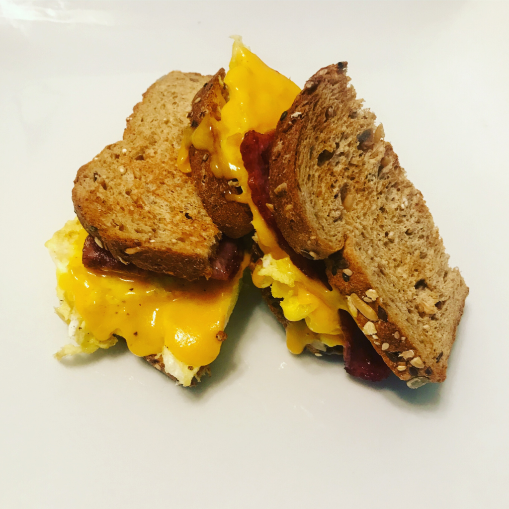 Turkey Bacon and Egg Breakfast Sandwich Recipe