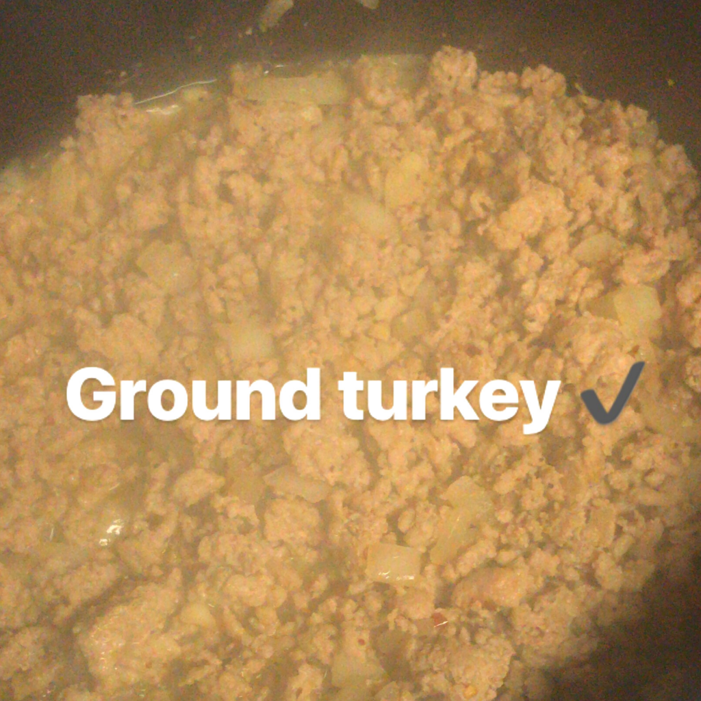 Zucchini Noodles in a Ground Turkey Marinara Sauce Recipe. Ground Turkey.