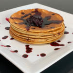 Protein Pancakes With Fresh Blueberry Syrup Recipe