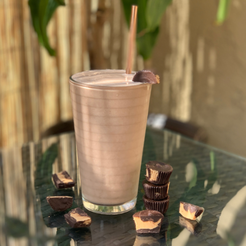 Chocolate Peanut Butter Collagen Protein Shake - Macros Registered ...