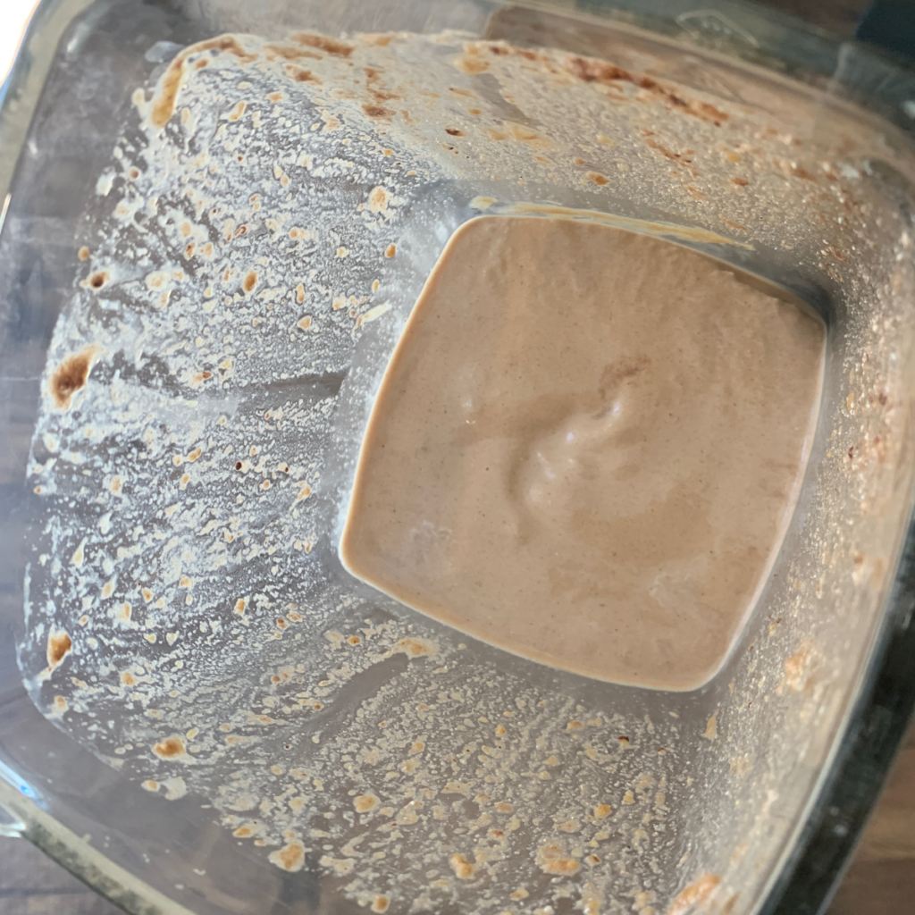 Chocolate Peanut Butter Collagen Protein Shake - blended